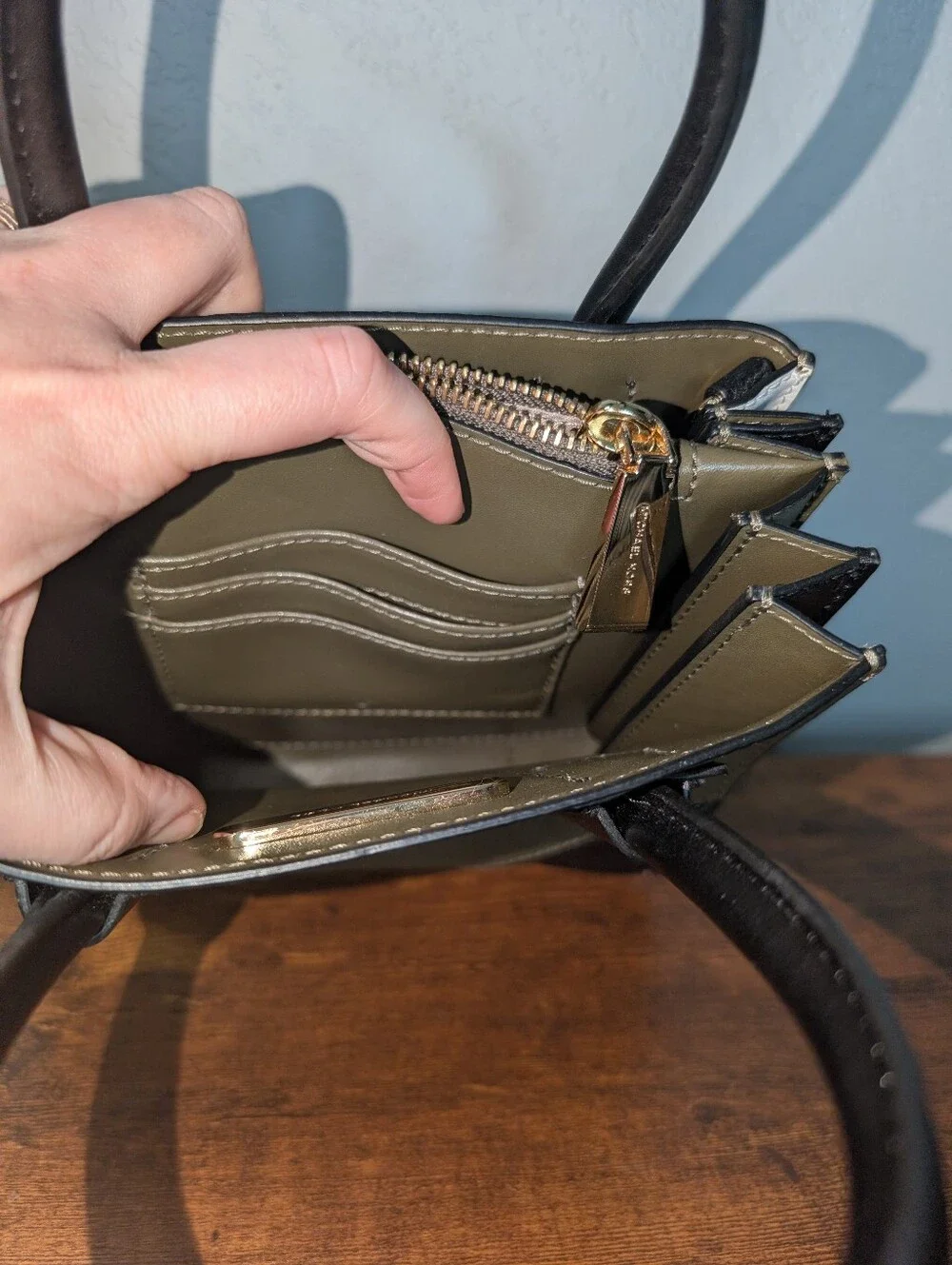 Michael Kors Mercer pebbled leather accordion crossbody bag